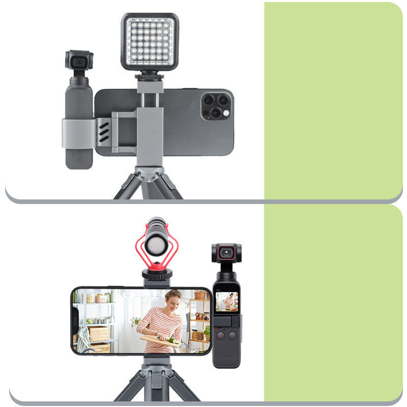Cámara de acción de bolsillo Osmo Head Dual Cold Boots Clip metálico expandible para teléfono