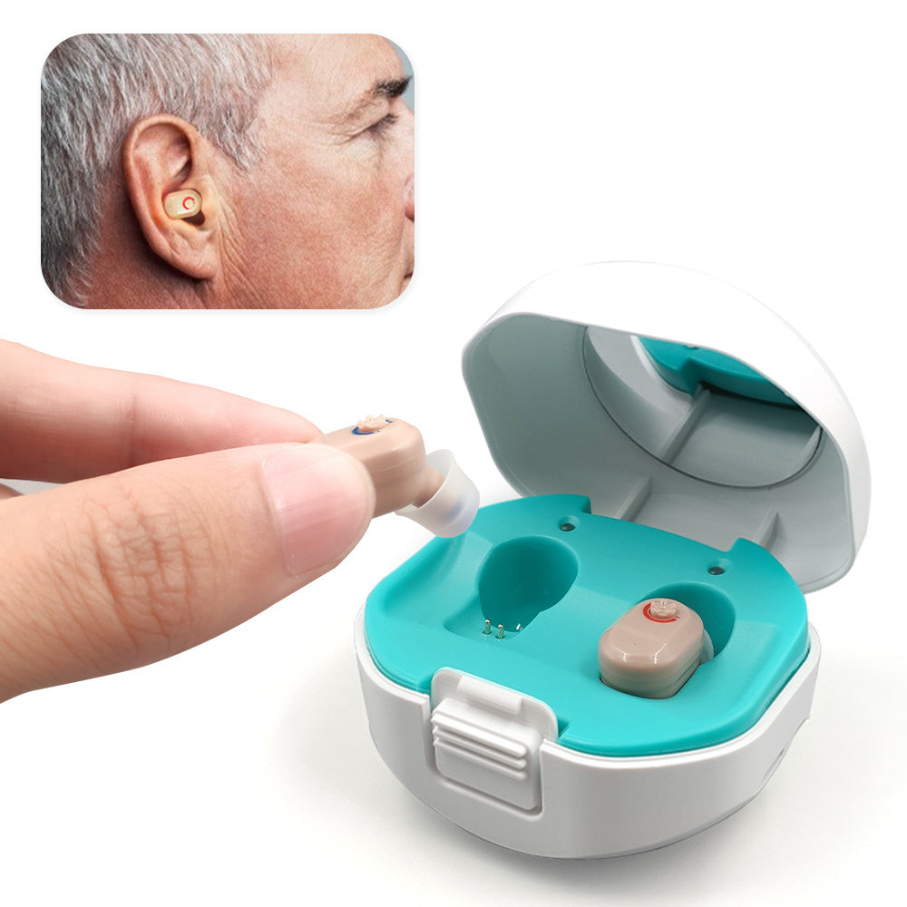 Audífono inalámbrico invisible para personas mayores