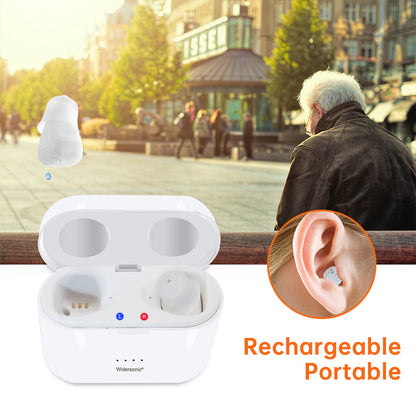 Amplificador de sonido digital portátil recargable para personas mayores